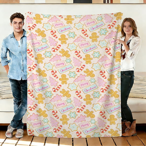 FLASHLUMI 30"×40" Soft Sherpa Blanket, Cozy Plush Warm Throw Blanket for Couch Bed Sofa Home Office Decor