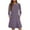 Purple, variant on Fancifize Girl Dress Long Sleeve Ruffle Casual Dresses with Pockets Teen Girls Fall Crewneck Flowy A-line Summer Dress 4-14 Years