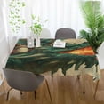 thumbnail image 4 of Qxltty Emerald Dragon Square Tablecloth 54×54in Thick Wrinkle Resistant Heat Proof Durable Table Cover for Dining Table, 4 of 9