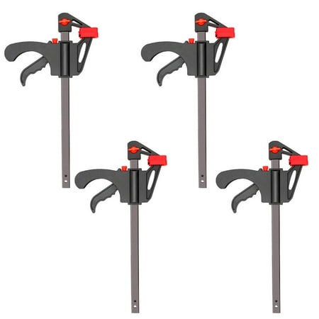 

Rdeuod Accessories 91Mm Wood Working Bar F Clamp Clamps Grip Ratchet Quick Release Fixed 4Pc Tool Kit