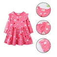 thumbnail image 2 of Godderr Toddler Baby Girls Cotton Princess Dress,Little Girls Party Dress Kids Long Sleeve Printedfall Winter Dress for 2-7Y, 2 of 4