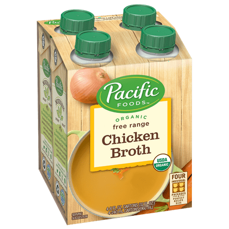 Pacific Foods Organic Free Range Chicken Broth, 8 oz, 4