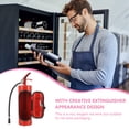 thumbnail image 3 of Extintor de incendios, soporte para botellas de vino, contenedor de vino para encimera, organizador creativo de vino, 3 of 8