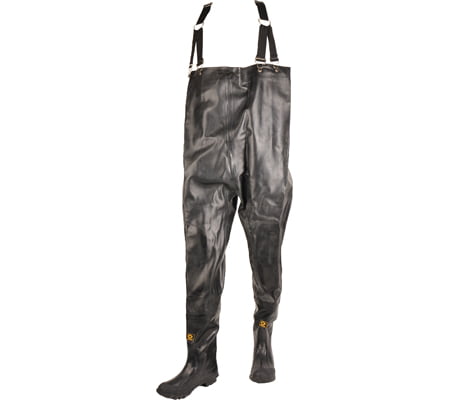Herco Heavy Duty Rubber Chest Waders Black Mens Size 16 