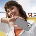 thumbnail image 4 of Allytechgroup Slim Carbon Fiber Texture Phone Case for Apple iPhone 13, Shockproof Soft TPU Bumper, Raised Edge Camera and Screen Protection, Lightweight Anti-Slip Cover, Gray, 4 of 8