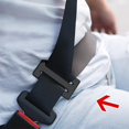 thumbnail image 4 of Black Universal Metal Seat Belt Adjuster for Comfortable Driving and Shoulder Neck Strap Positioning, 4 of 5