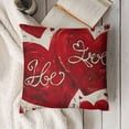 thumbnail image 3 of SHANXI  Pillow Cover ,Love Heart Decorations Holiday Farmhouse Decorative Pillow Case Decor for Sofa Couch 22x22in, 3 of 5
