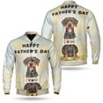 thumbnail image 3 of Cute Wirehaired Pointing Griffon Loves Dad Happy Father's Day All Over Print 3D Baseball Jacket Dog Lover Bomber Jacket Softball - 12008, 3 of 6