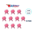 thumbnail image 2 of Pink Flora Satin Pull Bows – 4" 18 Loops, 10-Pack | Easy to Assemble, Premium Gift Wrap & Decoration for Holidays, Weddings, Baby Showers | A1 Bakery Supplies, 2 of 4