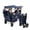 Navy, variant on WONDERFOLD X2R Rev Stroller Wagon (2 Seater) - Collapsible Stroller Wagon with 5-Point Seatbelt Harnesses, Reclining Seats & Footwells, Navy