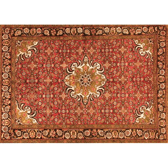 Ahgly Company Indoor Rectangle Persian Orange Traditional Area Rugs, 2' x 4'