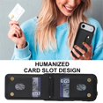 thumbnail image 6 of For IPhone Air Case  Premium PU Leather Wristband Holder With Multiple-Card Slots, Flip Wallet Phone Case With Detachable Crossbody,black,For iPhone Air, 6 of 8