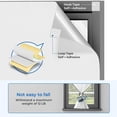 thumbnail image 3 of Duslogis Black Out Curtain - 40" x 58" 100% Black Out Shade for Window Cover Paper Film, Portable Travel Blackout Curtains Temporary Blind Screen No Drill Cut to Size (White-Black), 3 of 7