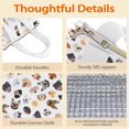 thumbnail image 4 of Cartoon Dog Insulated Lunch Bag for Women & Adults,Large Portable Soft Cooler Lunch Bag,Thermal Food Storage Tote with Pearl Cotton,8.66L,8.75x5.75x9.5 Inch, 4 of 6