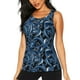 thumbnail image 1 of Fotbe Octopus Blusas Sin Mangas para Mujer – Estilo Casual, Corte Suelto, Slim-Fit, Cuello Redondo Deportivo, Tops de Verano para Gimnasio y Yoga-Small, 1 of 7