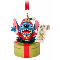 Disney Parks Stitch Holiday Sketchbook Ornament, Lilo & Stitch New with Tag