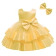 thumbnail image 3 of Vestido NSSMWTTC, vestido de fiesta de tul amarillo para niñas 90, 3 of 5