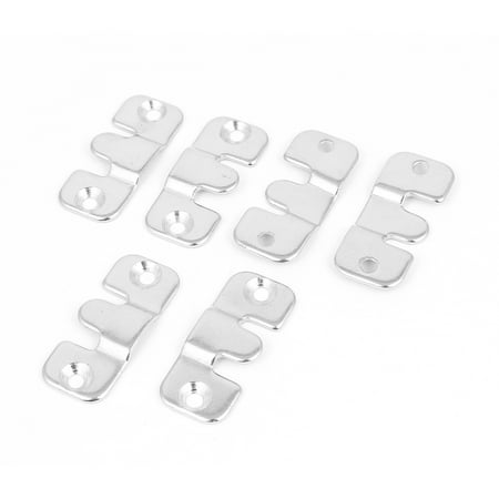 

Unique Bargains Furniture Sofa Photo Frame Metal Interlock Bracket Connector Hook 6pcs