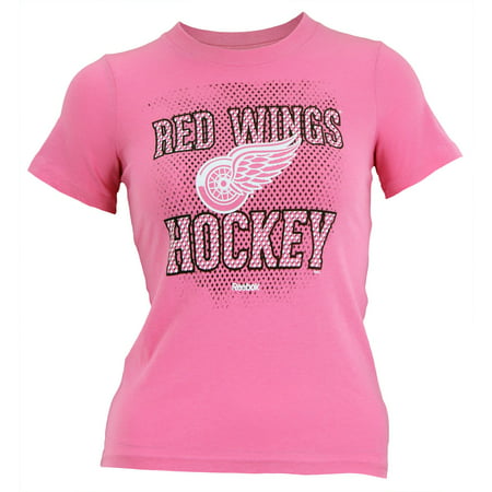 Reebok NHL Youth Girl's Detroit Red Wings Short Sleeve Graphic