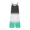 thumbnail image 3 of YDLCAFD Rompers For Women Summer Casual Sleeveless Straps Loose Jumpsuit Overall Shorts With Pockets M, 3 of 5
