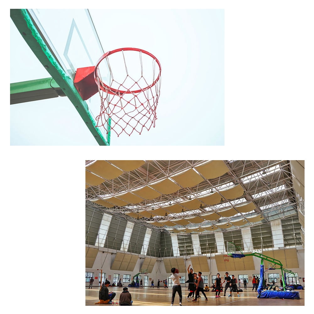 2 Pcs Red, White and Blue Basketball Net Replacement Nylon Woven Rope Basketball Hoop Nets Fits Standard Indoor or Outdoor Rims，21inch