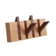 thumbnail image 5 of Perchero de madera para pared con forma de piano, perchero con gancho para colgar en la pared, único, abatible hacia abajo, moderno para entrada de 4 teclas, 5 of 9