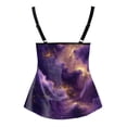 thumbnail image 5 of idosla Tankini Tops for Women Loose Fit Modest Bathing Suits Flowy Swim Top No Bottom (Dark Purple, L), 5 of 5