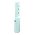 thumbnail image 3 of Alisador de pelo inalámbrico, peine caliente, multifuncional, antiescaldaduras, portátil, mini plancha alisadora de pelo, herramienta de peinado para Verde, 3 of 8