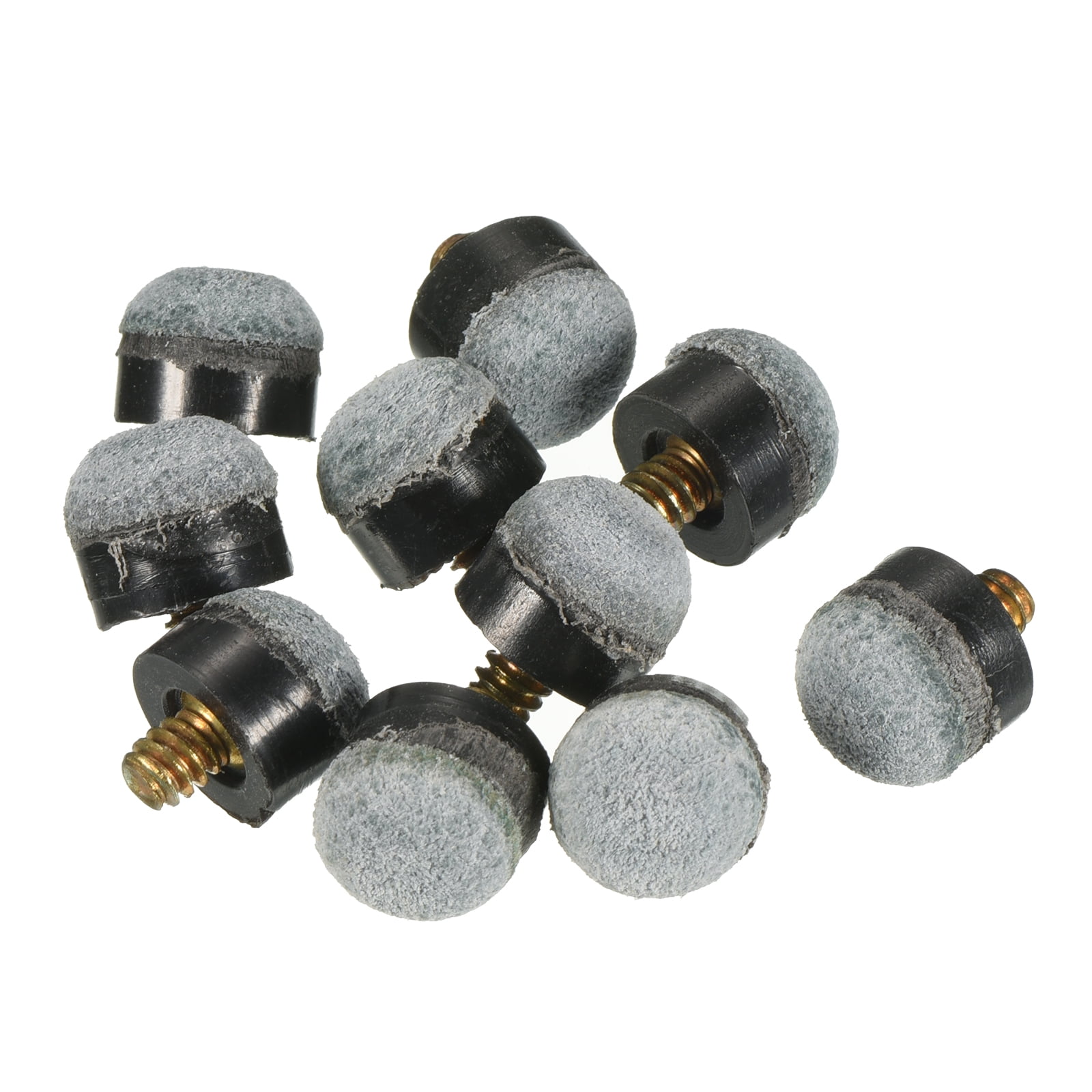 Uxcell 12mm Dia Screw on Pool Cue Tips Replacement Pool Stick Tips