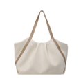 thumbnail image 1 of Bolso de mano de trabajo para mujer, bolso de compras de lona de color contrastante para playa, bolso de compras para mujer, 1 of 8