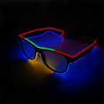 thumbnail image 4 of lunettes Led Lumineuses El Wire Rave Shutter Led Clignotantes Pour Ftes, Edm, Halloween, 4 of 5