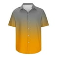 thumbnail image 5 of CHGBMOK Dress Shirts for Men Casual Buttons Print Turndown Short Sleeve Shirt Blouse M-3XL, 5 of 5