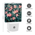 thumbnail image 2 of Square LED Night Lights Lamp with Dusk to Dawn Sensor, Delicate Pink - Flowered Branch Night Light Plug Into Wall for Kids Room, Bedroom, Bathroom, Kitchen, Hallway, 2 of 4