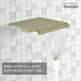 thumbnail image 4 of Boyel Living Bathroom Bathtub Faucet Single-Handle Handheld Shower,2-function Waterfall Bath Tub Filler Wall Mount Roman Tub Faucet with Hand Shower in Brushed Gold, 4 of 8