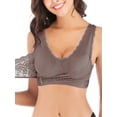 thumbnail image 5 of YouLoveIt Women's Seamless Sports Bra Padded Stretch Fitness Tops Workout Sports Bra  Cross Front Side Buckle Bra Yoga Workout Sports Bra, 5 of 8