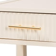 thumbnail image 6 of Baxton Studio Primrose Mid-Century Nightstand, 1-Drawer, Ivory, 6 of 9