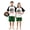 Green, variant on LuLiaMenton Matching Couples Christmas Pajamas The Reason Green Plaid Short Sleeve Shorts Set