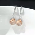 thumbnail image 3 of K-KED Women Pear Cut Zircon Drop Earring Gorgeous 925 Silver Anniversary Jewelry-Silver, 3 of 6