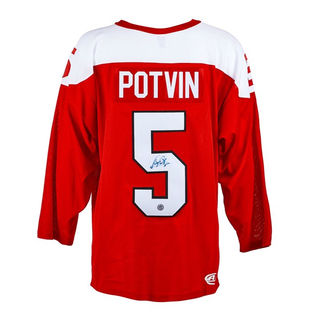 Denis Potvin Autographed Team Canada Custom Hockey Nation Jersey