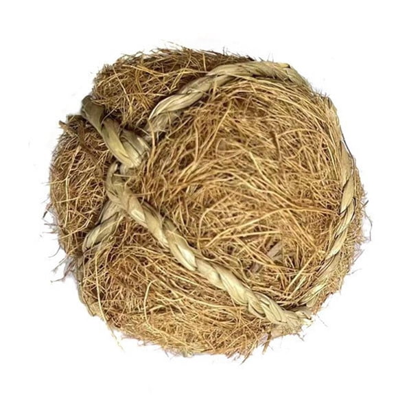 CAIROYAR bola de hierba natural para masticar los dientes de las mascotas, ideal para conejos y hámsteres
