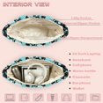 thumbnail image 5 of Jeiento Teal Snowman Print Quilted Tote Bag for Women Large Capacity Winter Shoulder Purse with Zipper Closure for Christmas Shopping Work Travel Holiday Gifts, 5 of 7