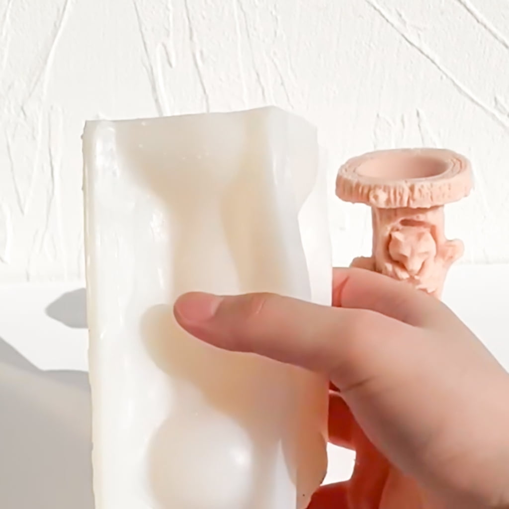 Oasiva Handmade Candle Molds Epoxy Resin Molds 3D Bear Silicone Molds Ornament Molds