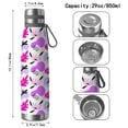 thumbnail image 3 of Modern 29oz Stainless Steel Insulated Thermos with Tea Filter, 360° Printed Travel Bottle, Leakproof BPA-Free Flask with Anti-Slip Base, 304 Inner & 201 Outer, Vacuum Cup, 3 of 6