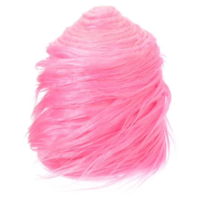 Unique Bargains Plush Faux Fur Fabric Precut Strips, 59' x 4' Fluffy Faux Fur Ribbon, Pink