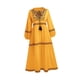 thumbnail image 2 of Vestido Bohemio de Manga Larga Fernando de Lino y Algodón Amarillo 116 cm, 2 of 8