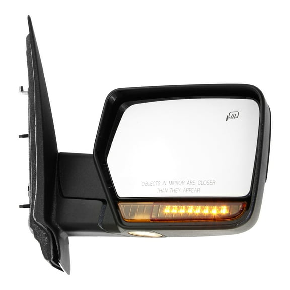 MIRROR Compatible For 2007-2008 Ford Expedition Lincoln Navigator Right Passenger Heated Power Glass Folding In-housing Signal Light With memory Chrome