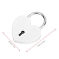 thumbnail image 4 of Heart Lock, Colorful Heart Shaped Mini  with Key Household Supplies for Jewelry Box Storage Diary Book, 4 of 8
