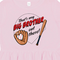 thumbnail image 4 of Inktastic That's My Big Brother out There Baseball Girls Toddler Dress, 4 of 5