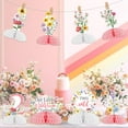 thumbnail image 3 of JOYMEMO 8 Pieces Wildflower 2nd Birthday Honeycomb Centerpieces Girl - Flowers Two Wild Second Birthday Table Decorations, Our Little Wildflower Is Turning Two Table Toppers Garden Birthday Party, 3 of 6