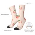thumbnail image 4 of Haiem Strawberries Pattern Crew Socks – Soft & Durable Moisture-wicking Socks, Stay-Up Fit for Business, Work, and Casual Wear Size 5-11, 4 of 6